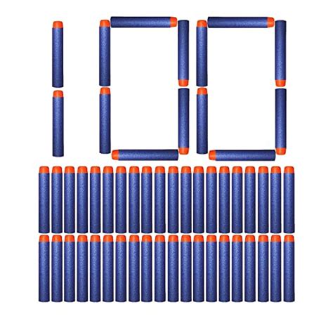 NERF Soft Foam Darts Refill Bullet 100 Pack 7.2cm Refill Foam Bullet.